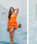 Vestido Bella - Acetinado dourado